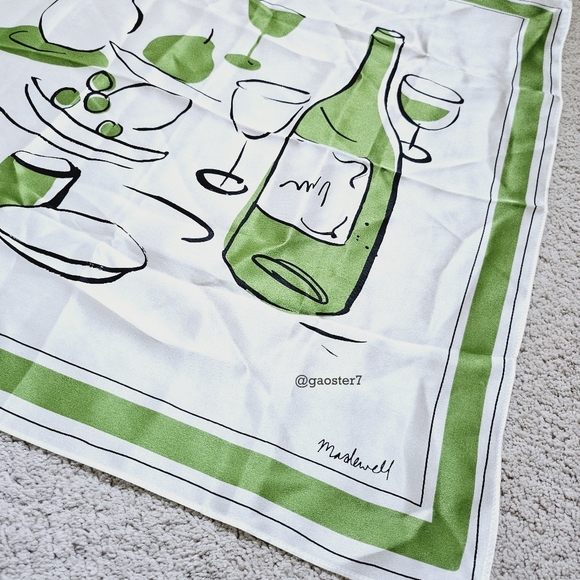 Madewell Graphic-Print Silk Bandana - Picture 4 of 6